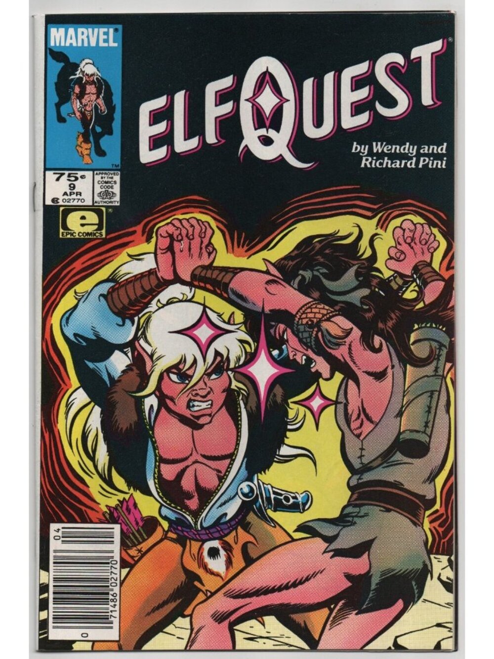 Elfquest 9 Marvel Comics 1986 VF 8.0 Newsstand Richard Wendy Pini
